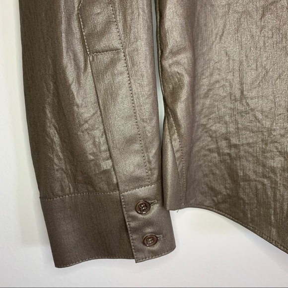 BCBGMaxAzria Dusty Olive Anderson Button Up - Picture 7 of 14